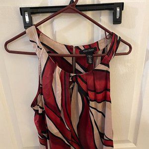 White House Black Market Sleeveless Silk Top Size 10